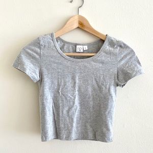 SOLD - BP Closet Staple Gray Crop Top
